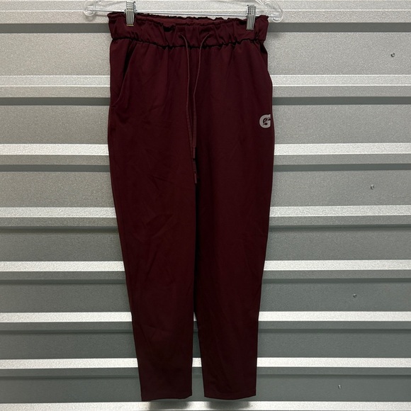 lululemon athletica Pants - Lululemon Women’s On the Fly Burgundy‎ Straight Leg GATORADE Pant Size 6 ACTIVE